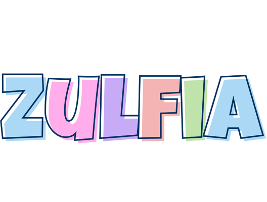 Zulfia pastel logo