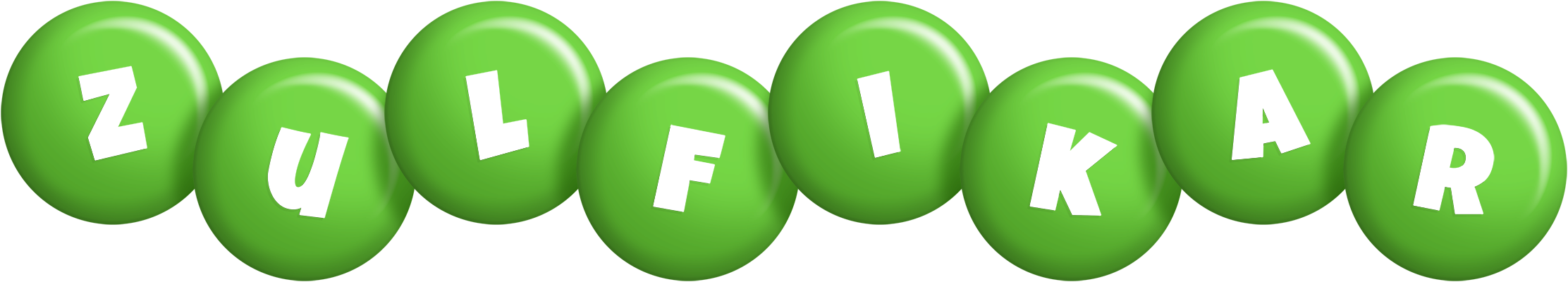 Zulfikar candy-green logo