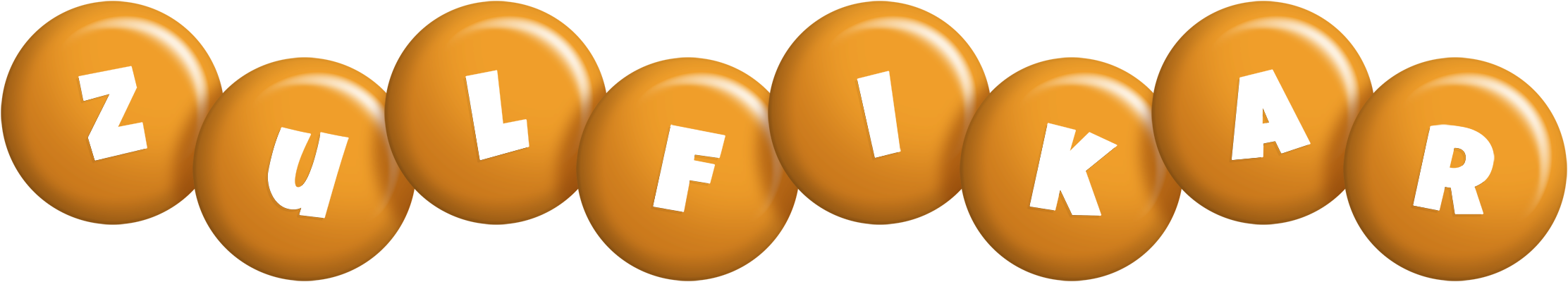 Zulfikar candy-orange logo