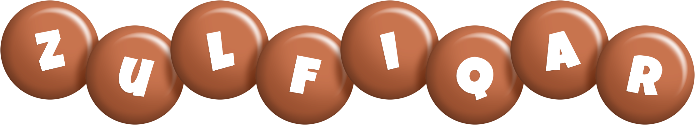 Zulfiqar candy-brown logo