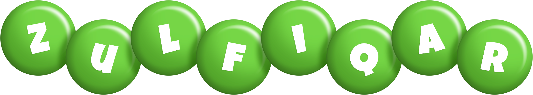 Zulfiqar candy-green logo