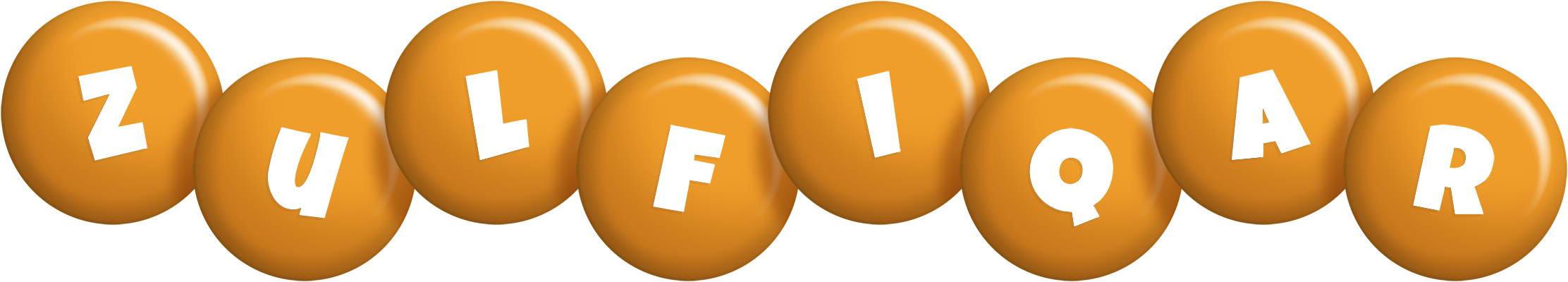 Zulfiqar candy-orange logo