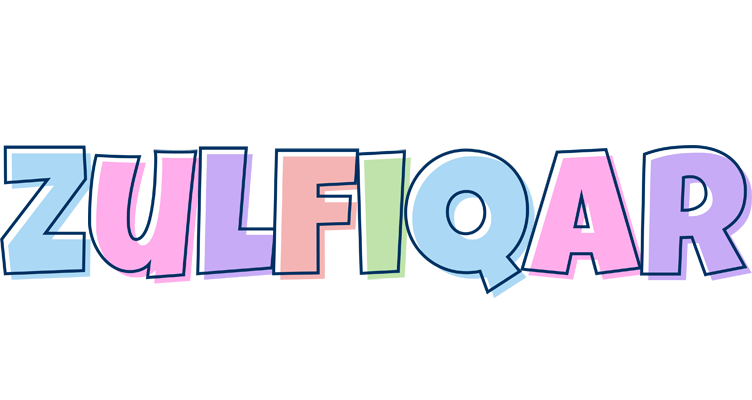 Zulfiqar pastel logo
