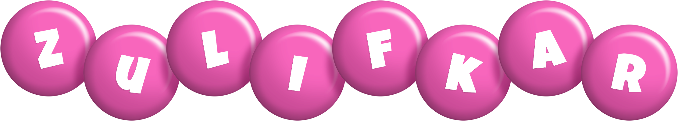 Zulifkar candy-pink logo
