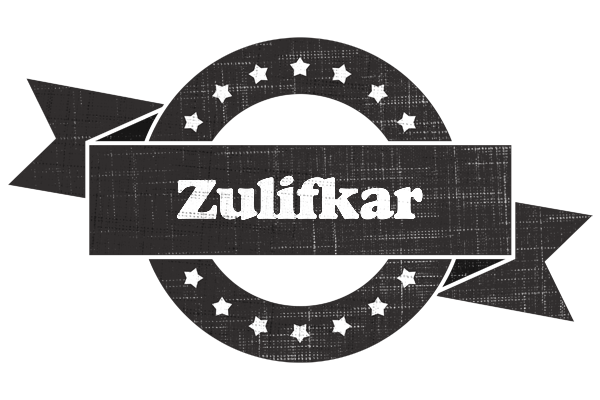 Zulifkar grunge logo