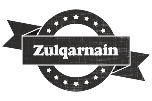 Zulqarnain grunge logo