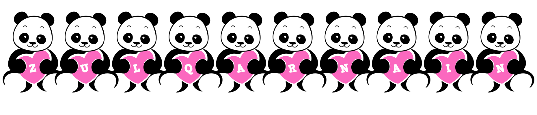 Zulqarnain love-panda logo