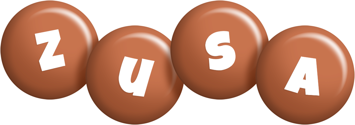 Zusa candy-brown logo