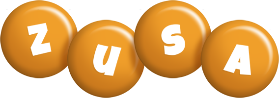 Zusa candy-orange logo