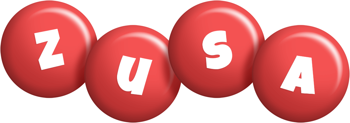 Zusa candy-red logo