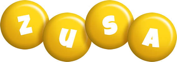 Zusa candy-yellow logo