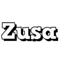 Zusa snowing logo