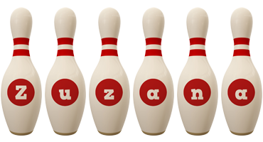 Zuzana bowling-pin logo