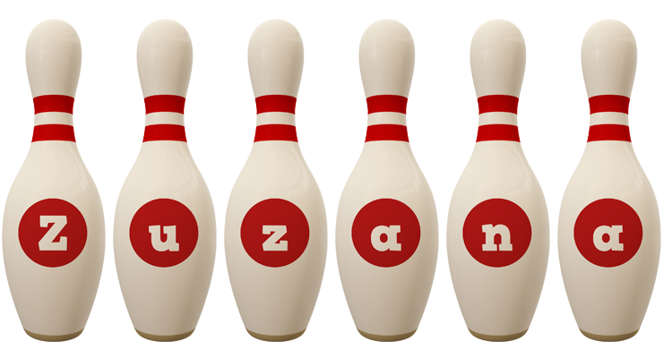 Zuzana bowling-pin logo
