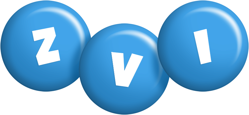 Zvi candy-blue logo