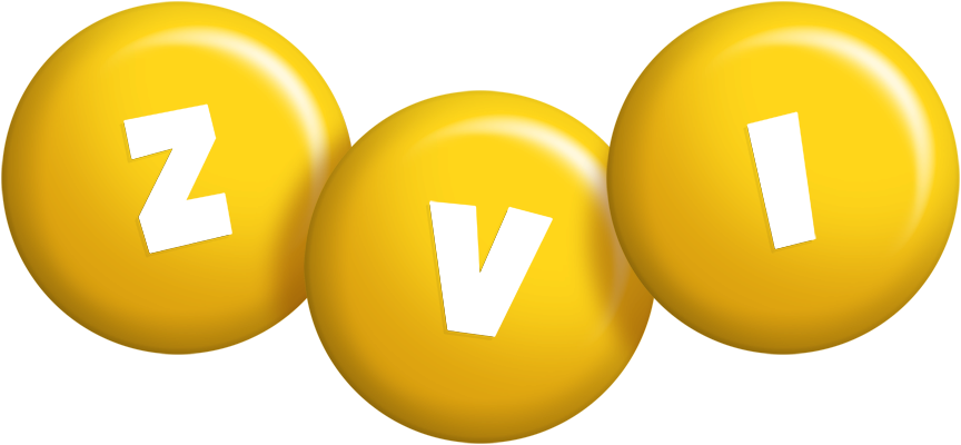 Zvi candy-yellow logo