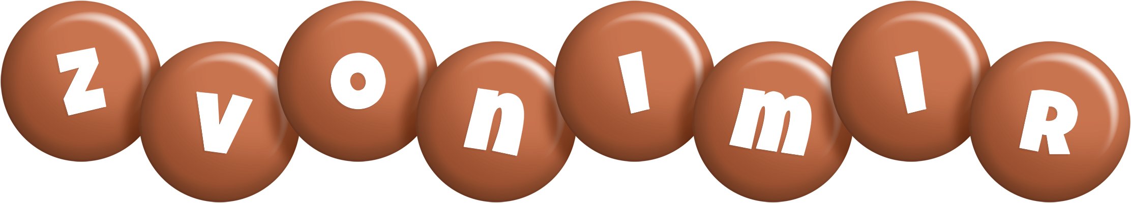 Zvonimir candy-brown logo