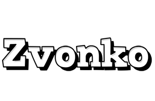 Zvonko snowing logo