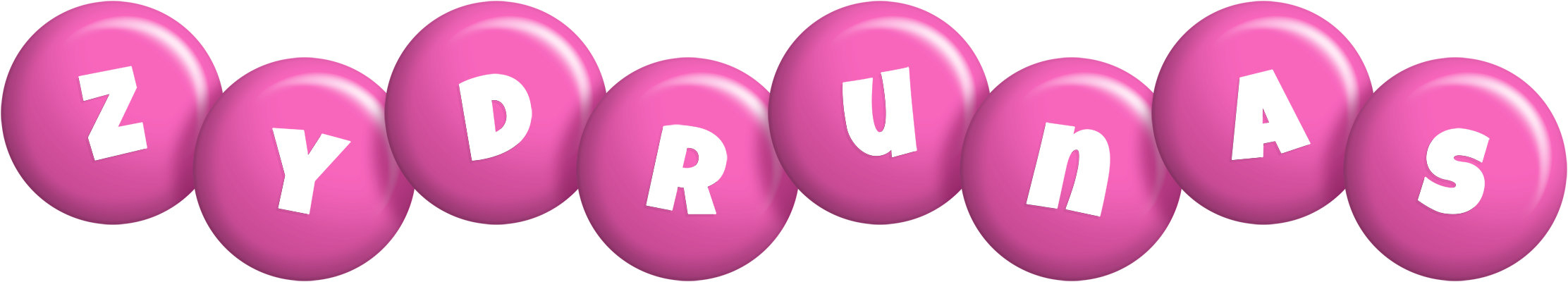 Zydrunas candy-pink logo