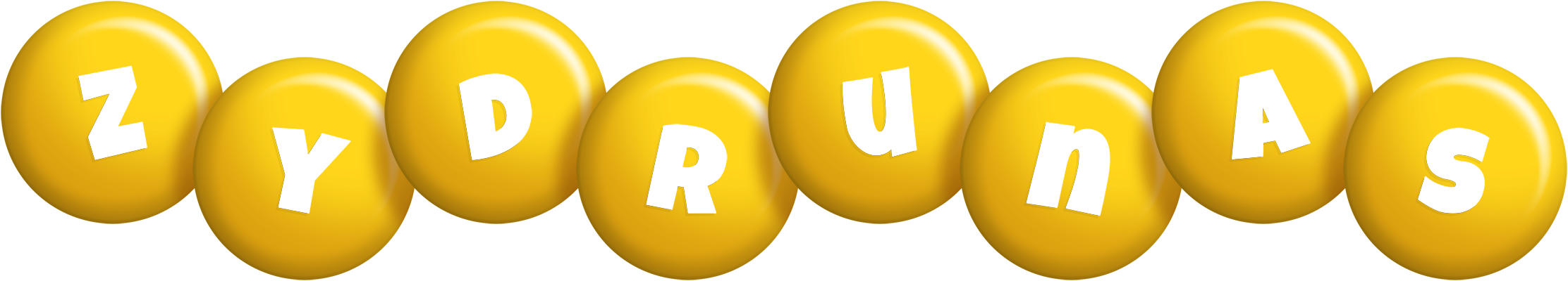Zydrunas candy-yellow logo