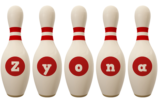 Zyona bowling-pin logo
