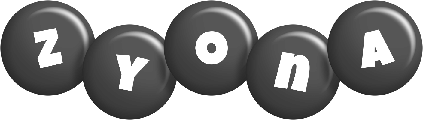 Zyona candy-black logo