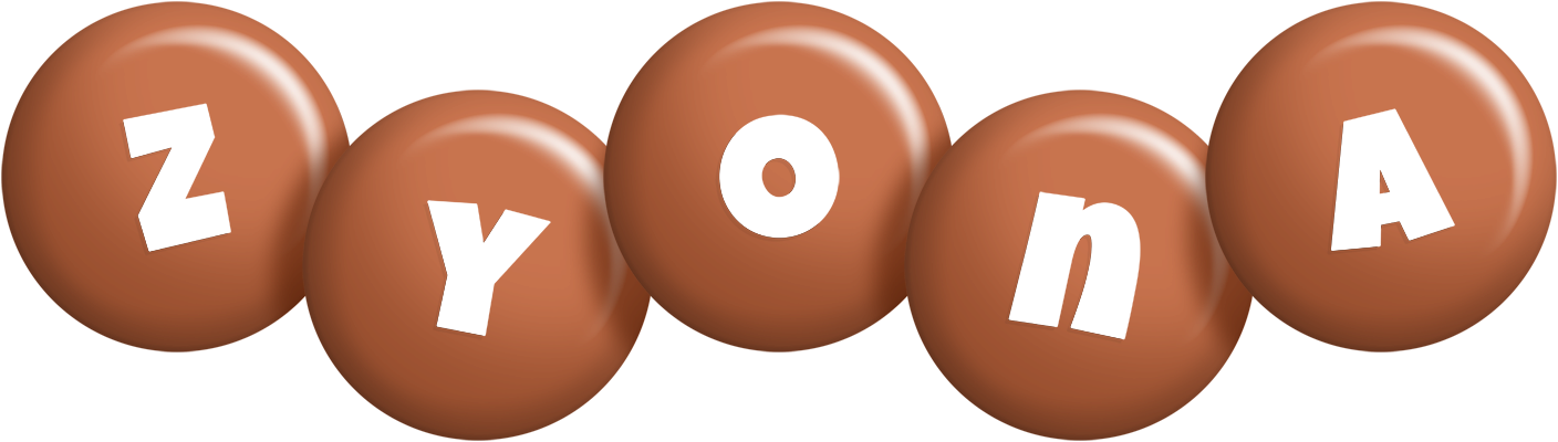 Zyona candy-brown logo