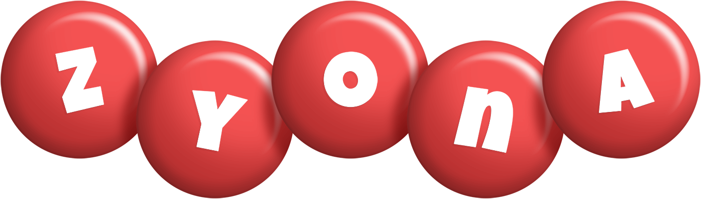 Zyona candy-red logo