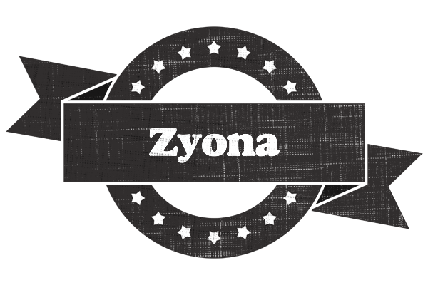 Zyona grunge logo