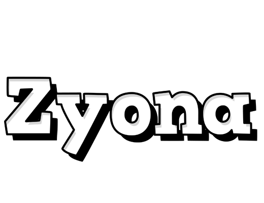Zyona snowing logo