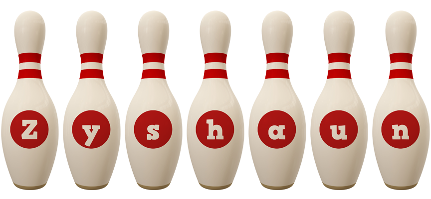 Zyshaun bowling-pin logo
