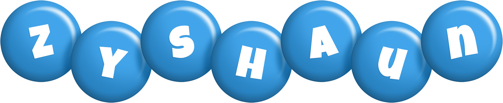 Zyshaun candy-blue logo