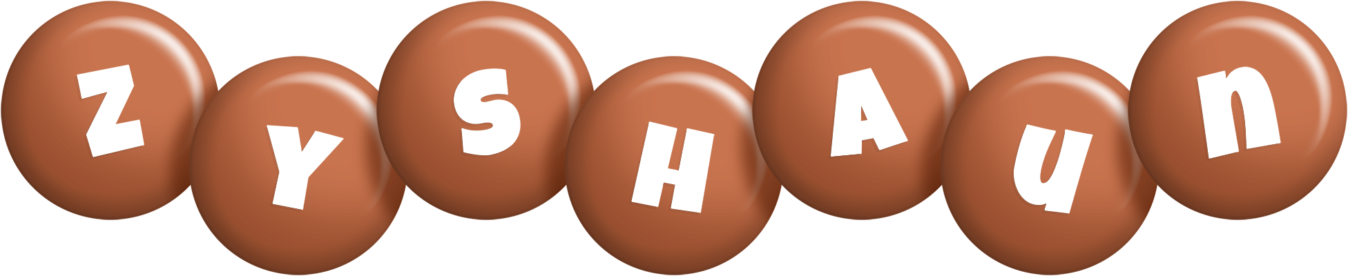 Zyshaun candy-brown logo