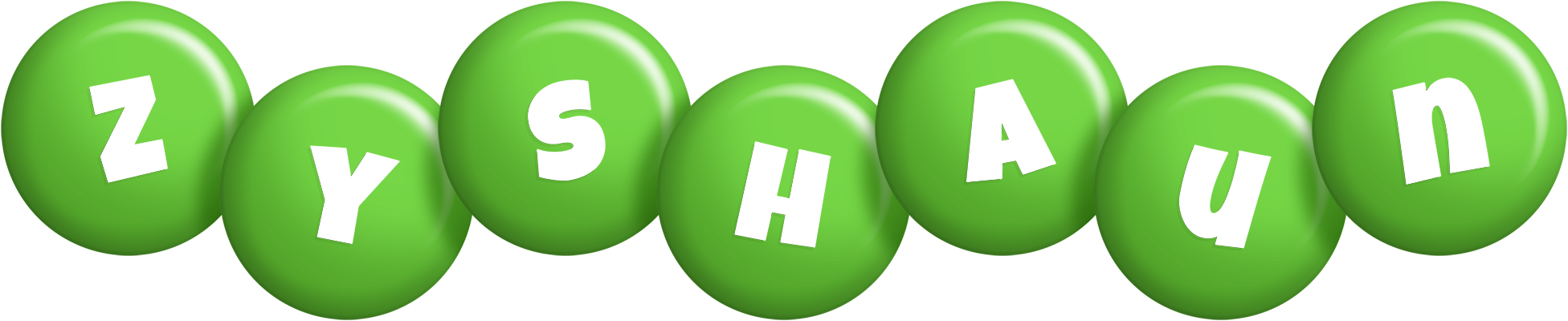 Zyshaun candy-green logo