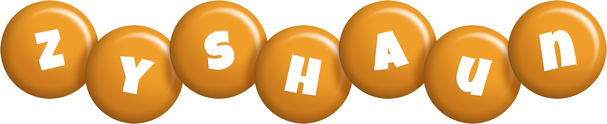 Zyshaun candy-orange logo