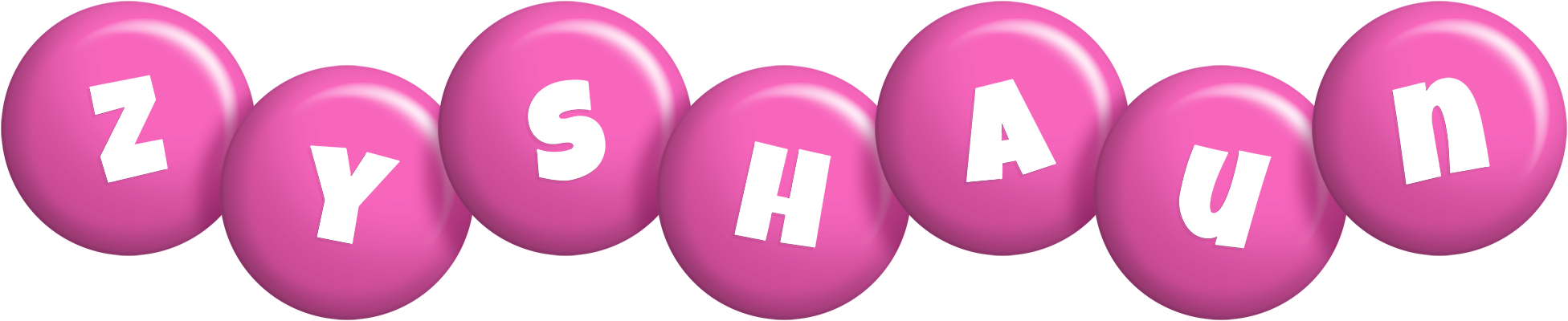 Zyshaun candy-pink logo