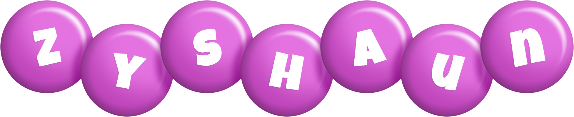 Zyshaun candy-purple logo