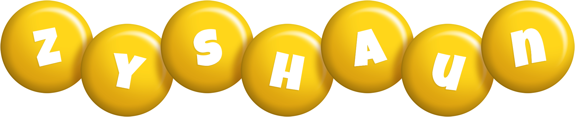 Zyshaun candy-yellow logo