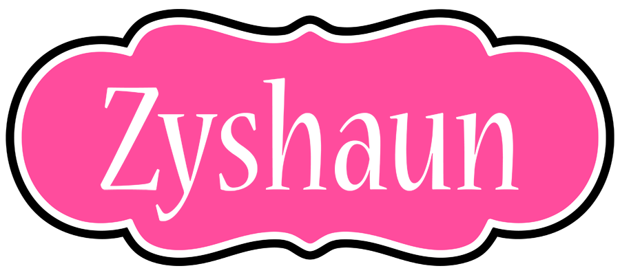 Zyshaun invitation logo