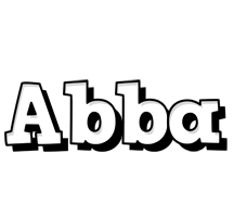 abba snowing logo