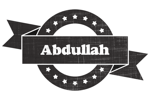 abdullah grunge logo