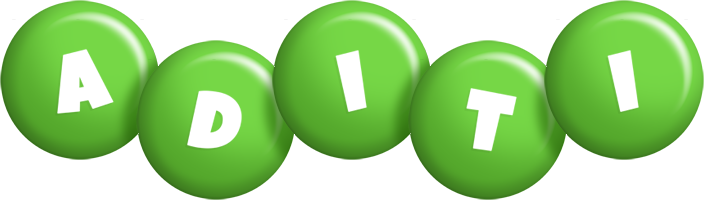 aditi candy-green logo