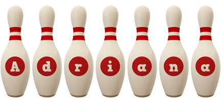 adriana bowling-pin logo