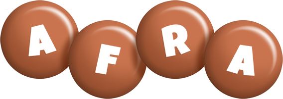 afra candy-brown logo