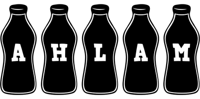 ahlam bottle logo