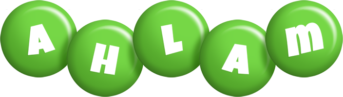 ahlam candy-green logo