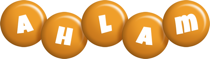ahlam candy-orange logo