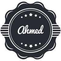 ahmed badge logo