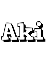 aki snowing logo