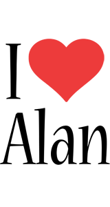 alan i-love logo